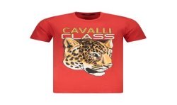 CAVALLI CLASS T-SHIRT MANICHE CORTE UOMO ROSSO
