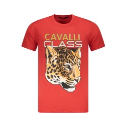 CAVALLI CLASS T-SHIRT MANICHE CORTE UOMO ROSSO