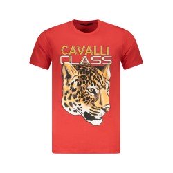 CAVALLI CLASS T-SHIRT MANICHE CORTE UOMO ROSSO