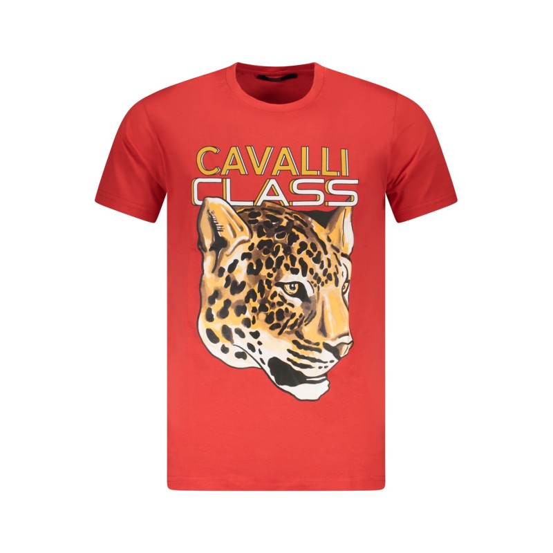 CAVALLI CLASS T-SHIRT MANICHE CORTE UOMO ROSSO