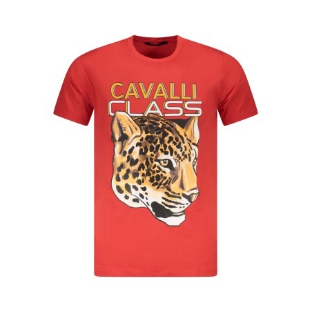 CAVALLI CLASS T-SHIRT MANICHE CORTE UOMO ROSSO