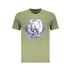 CAVALLI CLASS T-SHIRT MANICHE CORTE UOMO VERDE