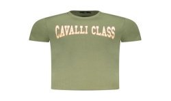 CAVALLI CLASS T-SHIRT MANICHE CORTE UOMO VERDE