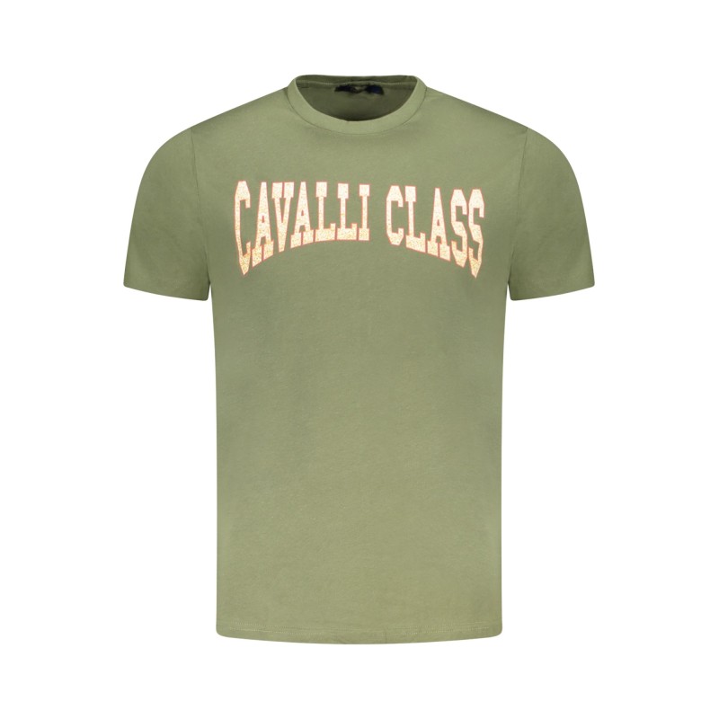 CAVALLI CLASS T-SHIRT MANICHE CORTE UOMO VERDE