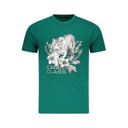 CAVALLI CLASS T-SHIRT MANICHE CORTE UOMO VERDE