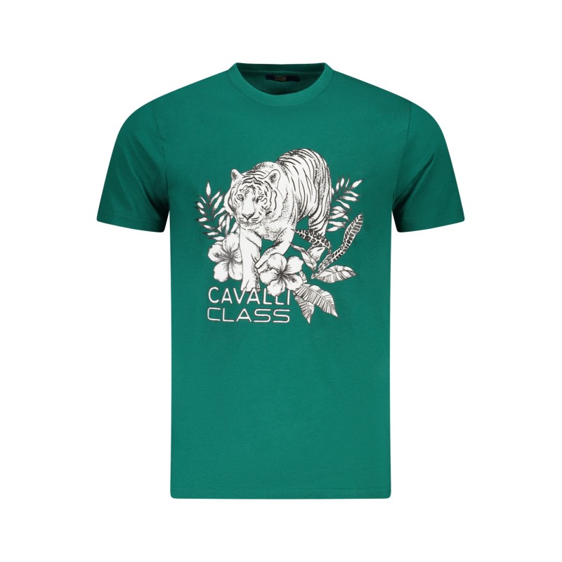 CAVALLI CLASS T-SHIRT MANICHE CORTE UOMO VERDE