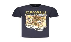 CAVALLI CLASS T-SHIRT MANICHE CORTE UOMO BLU