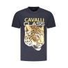 CAVALLI CLASS T-SHIRT MANICHE CORTE UOMO BLU