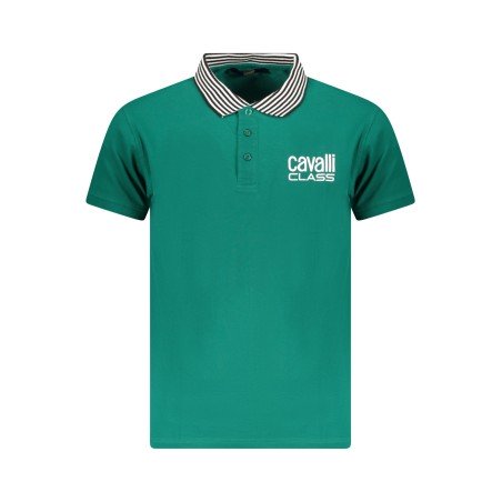 CAVALLI CLASS POLO MANICHE CORTE UOMO VERDE