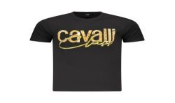 CAVALLI CLASS T-SHIRT MANICHE CORTE UOMO NERO