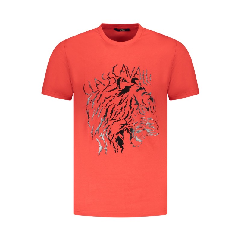 CAVALLI CLASS T-SHIRT MANICHE CORTE UOMO ROSSO