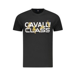 CAVALLI CLASS T-SHIRT MANICHE CORTE UOMO NERO