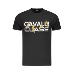 CAVALLI CLASS T-SHIRT MANICHE CORTE UOMO NERO