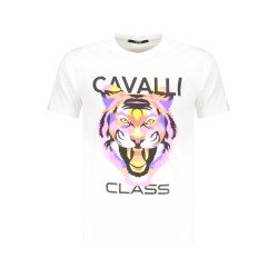 CAVALLI CLASS T-SHIRT MANICHE CORTE UOMO BIANCO