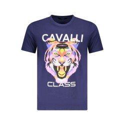 CAVALLI CLASS T-SHIRT MANICHE CORTE UOMO BLU