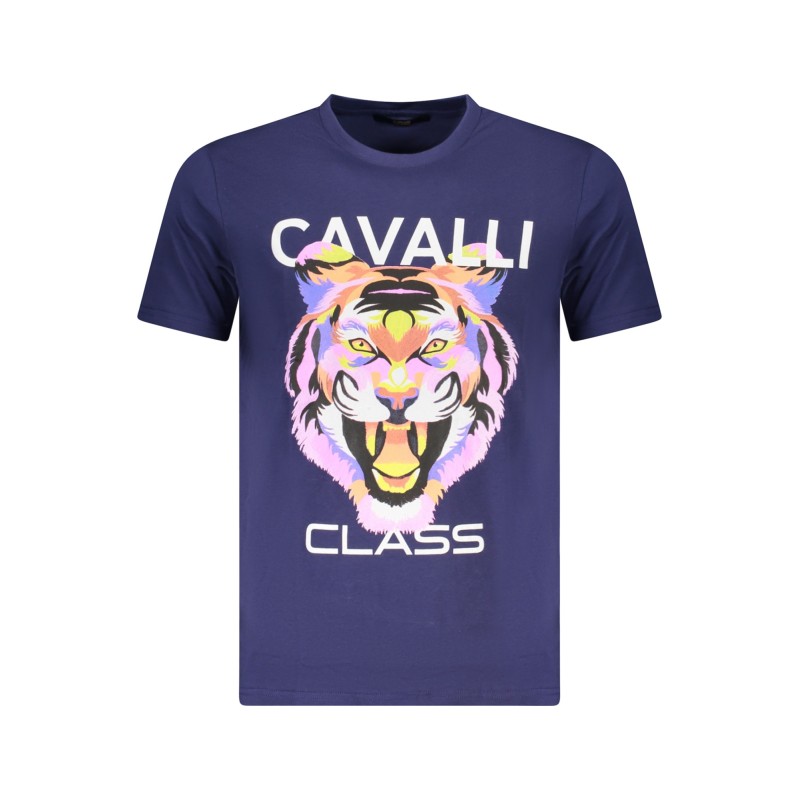 CAVALLI CLASS T-SHIRT MANICHE CORTE UOMO BLU