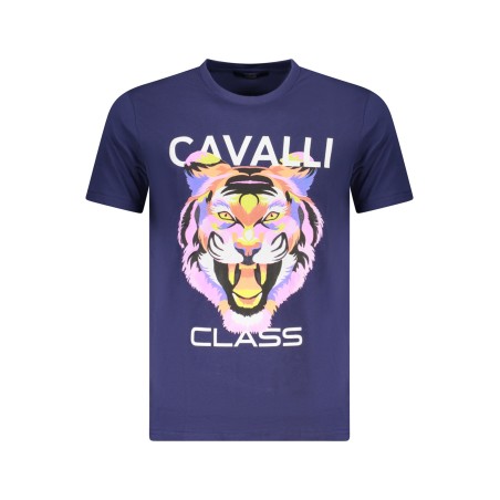 CAVALLI CLASS T-SHIRT MANICHE CORTE UOMO BLU
