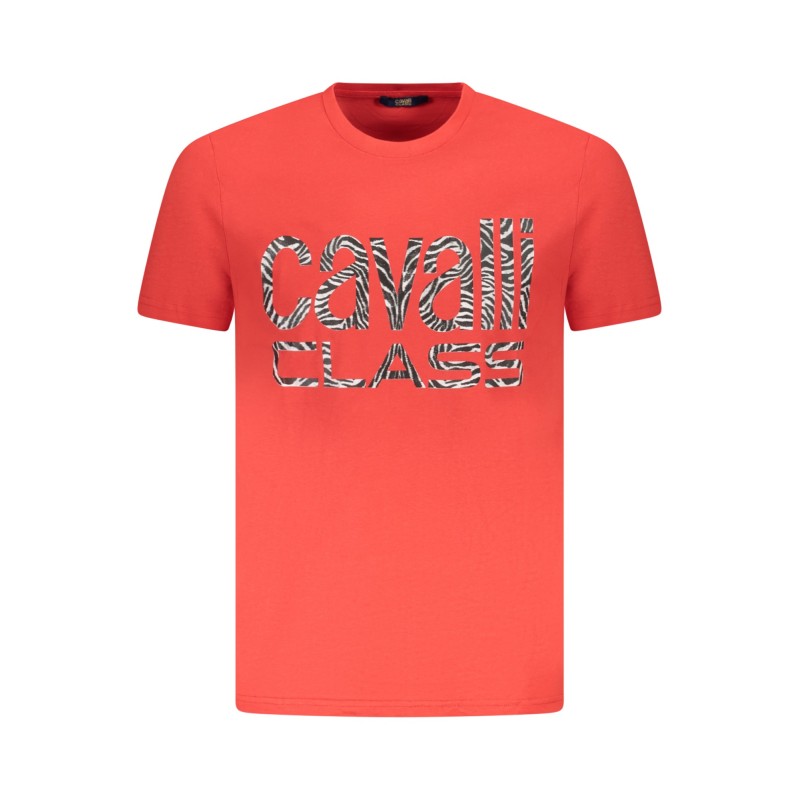 CAVALLI CLASS T-SHIRT MANICHE CORTE UOMO ROSSO