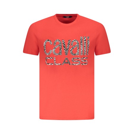 CAVALLI CLASS T-SHIRT MANICHE CORTE UOMO ROSSO