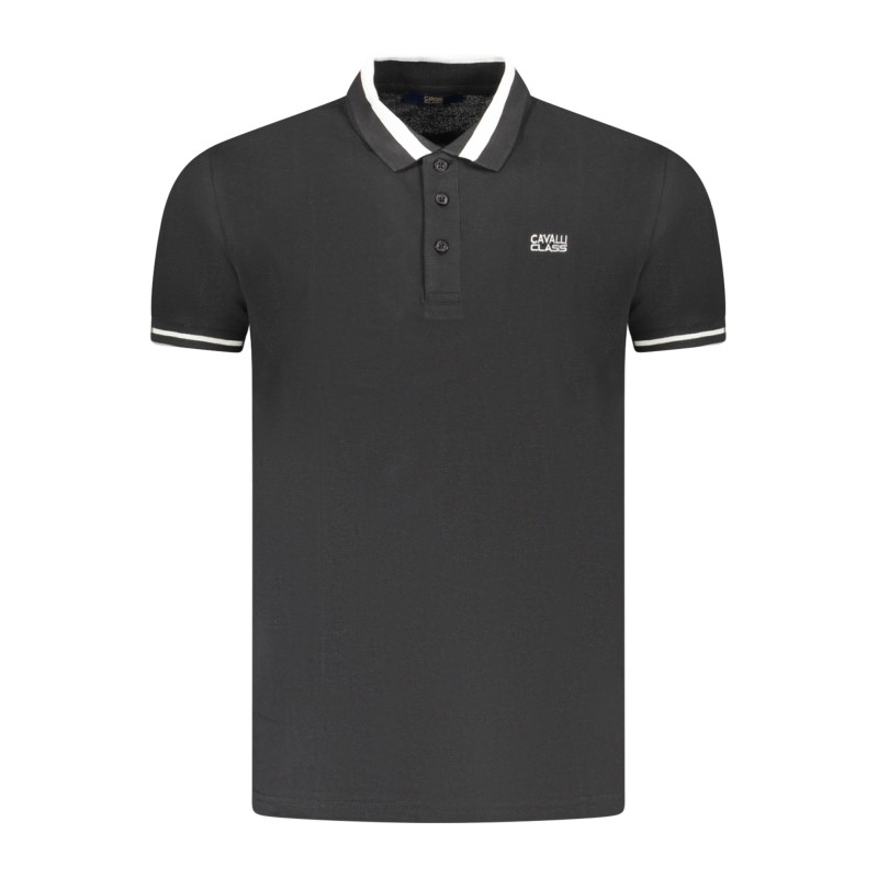 CAVALLI CLASS POLO MANICHE CORTE UOMO NERO