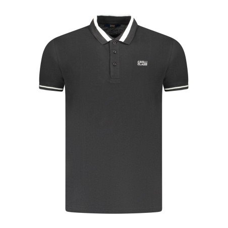CAVALLI CLASS POLO MANICHE CORTE UOMO NERO