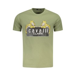 CAVALLI CLASS T-SHIRT MANICHE CORTE UOMO VERDE