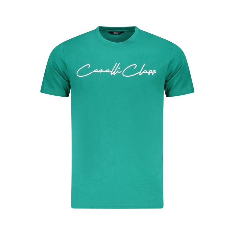 CAVALLI CLASS T-SHIRT MANICHE CORTE UOMO VERDE