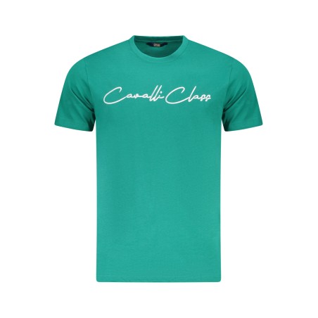 CAVALLI CLASS T-SHIRT MANICHE CORTE UOMO VERDE