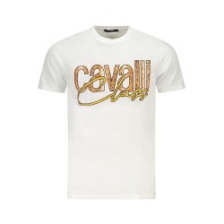 CAVALLI CLASS T-SHIRT MANICHE CORTE UOMO BIANCO