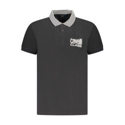 CAVALLI CLASS POLO MANICHE CORTE UOMO NERO