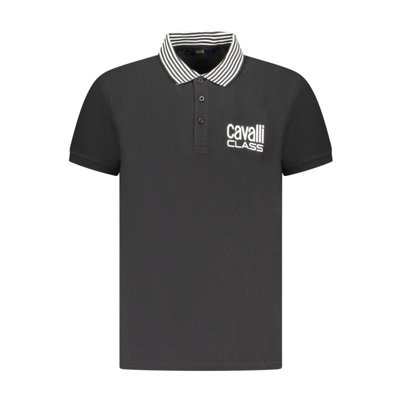 CAVALLI CLASS POLO MANICHE CORTE UOMO NERO