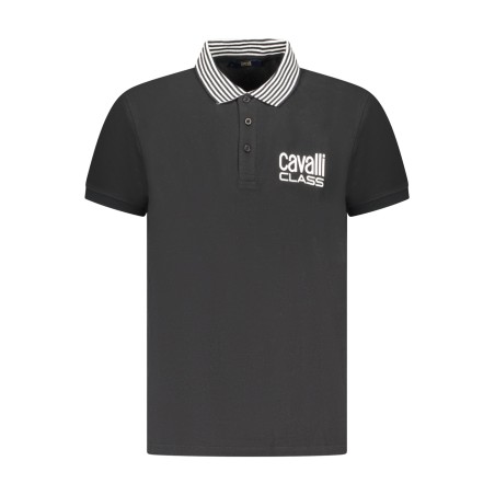 CAVALLI CLASS POLO MANICHE CORTE UOMO NERO