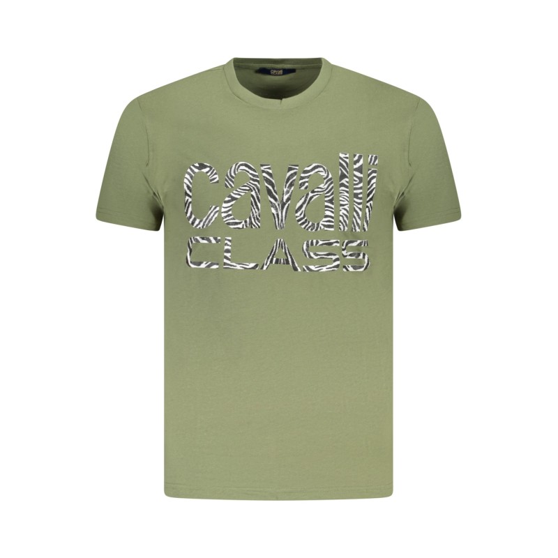 CAVALLI CLASS T-SHIRT MANICHE CORTE UOMO VERDE