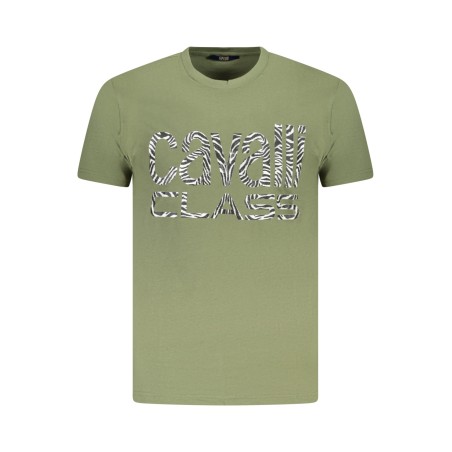 CAVALLI CLASS T-SHIRT MANICHE CORTE UOMO VERDE