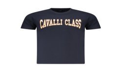 CAVALLI CLASS T-SHIRT MANICHE CORTE UOMO BLU