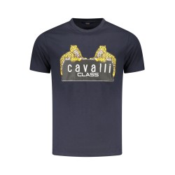 CAVALLI CLASS T-SHIRT MANICHE CORTE UOMO BLU