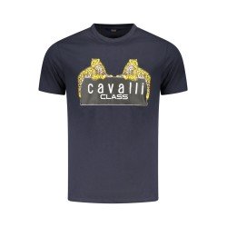 CAVALLI CLASS T-SHIRT MANICHE CORTE UOMO BLU