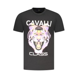 CAVALLI CLASS T-SHIRT MANICHE CORTE UOMO NERO