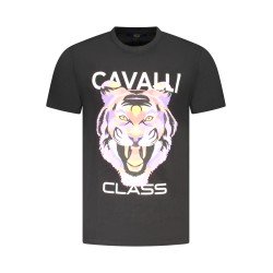 CAVALLI CLASS T-SHIRT MANICHE CORTE UOMO NERO