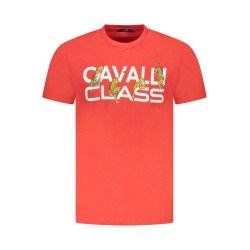 CAVALLI CLASS T-SHIRT MANICHE CORTE UOMO ROSSO
