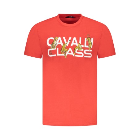 CAVALLI CLASS T-SHIRT MANICHE CORTE UOMO ROSSO