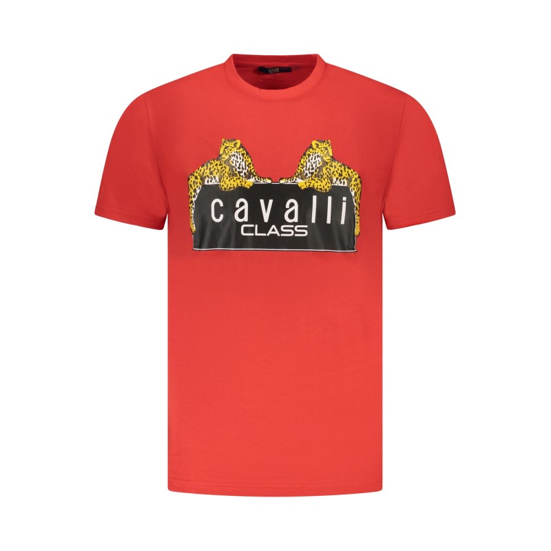 CAVALLI CLASS T-SHIRT MANICHE CORTE UOMO ROSSO