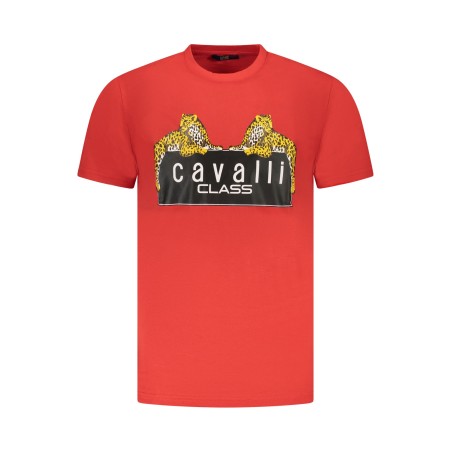CAVALLI CLASS T-SHIRT MANICHE CORTE UOMO ROSSO