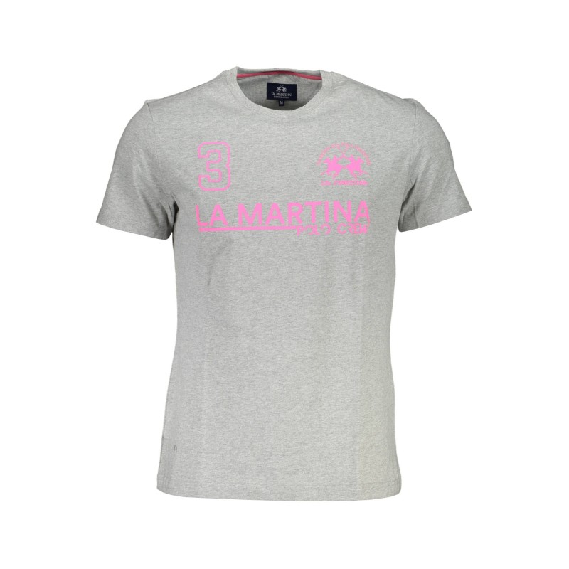 LA MARTINA T-SHIRT MANICHE CORTE UOMO GRIGIO
