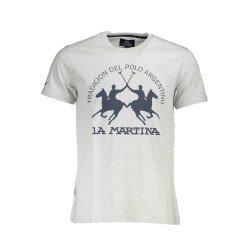 LA MARTINA T-SHIRT MANICHE CORTE UOMO GRIGIO