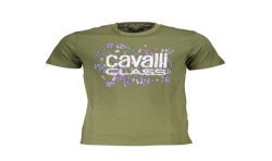 CAVALLI CLASS T-SHIRT MANICHE CORTE UOMO VERDE