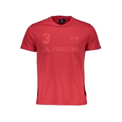 LA MARTINA T-SHIRT MANICHE CORTE UOMO ROSSO