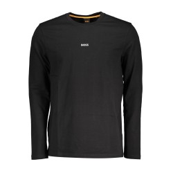 BOSS T-SHIRT MANICHE LUNGHE UOMO NERO
