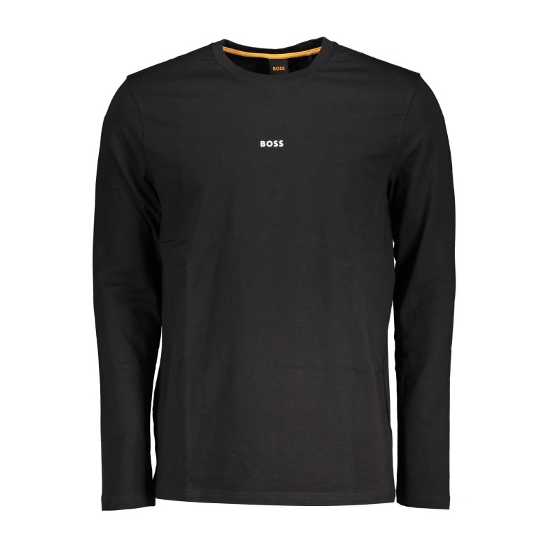 BOSS T-SHIRT MANICHE LUNGHE UOMO NERO