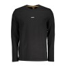BOSS T-SHIRT MANICHE LUNGHE UOMO NERO